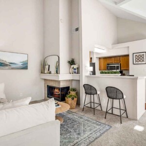living looking to kitchen