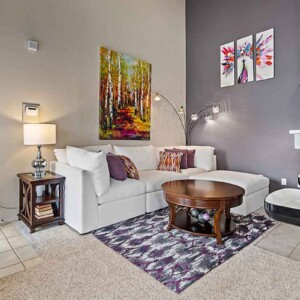 spacious living area