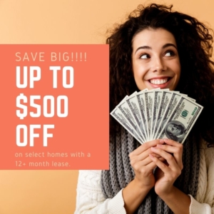 Up to $500 off special